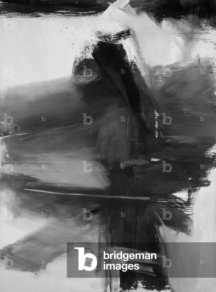 Immagine di Dipinto "Nero" 1959 di Franz Kline, b/w