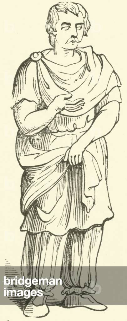 "Sagum (Gravur)" von English School, b/w
