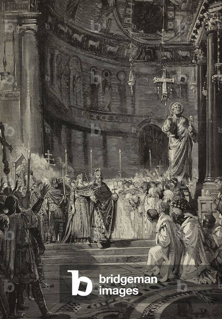 Image of Coronation of Otto Great and Adelaide, Rome, February 2, 962,
