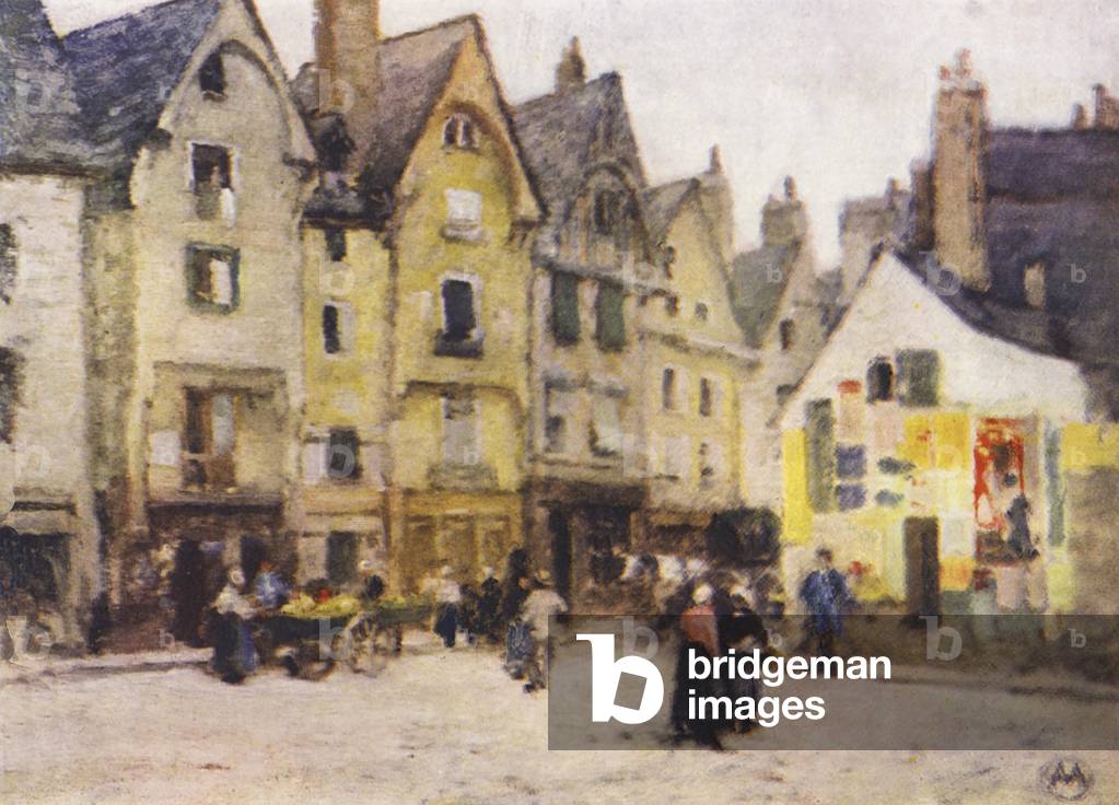 Image de Estampe représentant Place Plumereau par Amy B. Atkinson