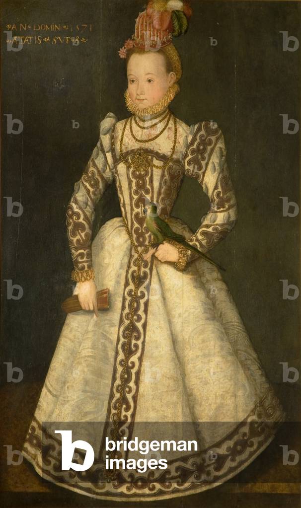 Image de Peinture représentant Portrait en pied d'une jeune fille de 8 ans 1501 par English School