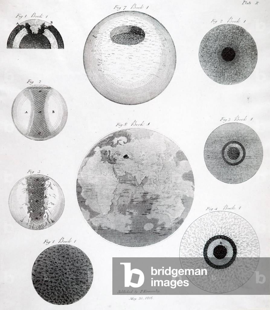 "Thomas Burnet's Vorstellungen von der Entstehung der Erde" 1501, b/w