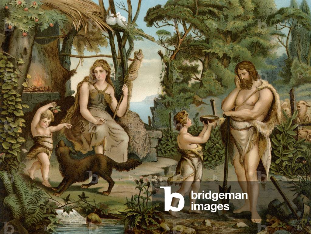 River of Expulsion (colour litho)