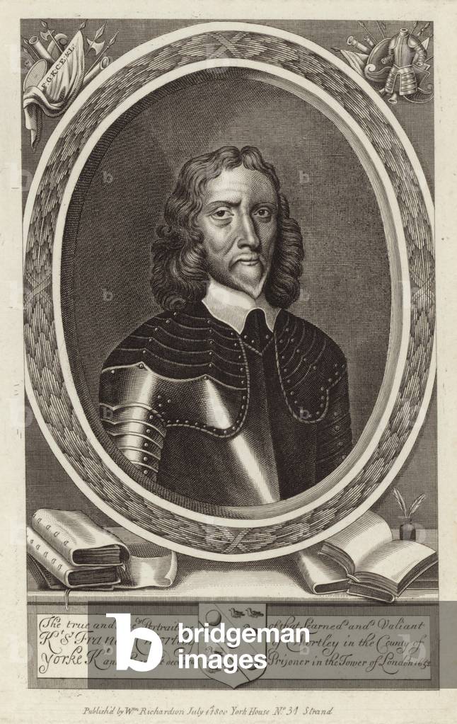 Sir Francis Wortley (gravure) par English School