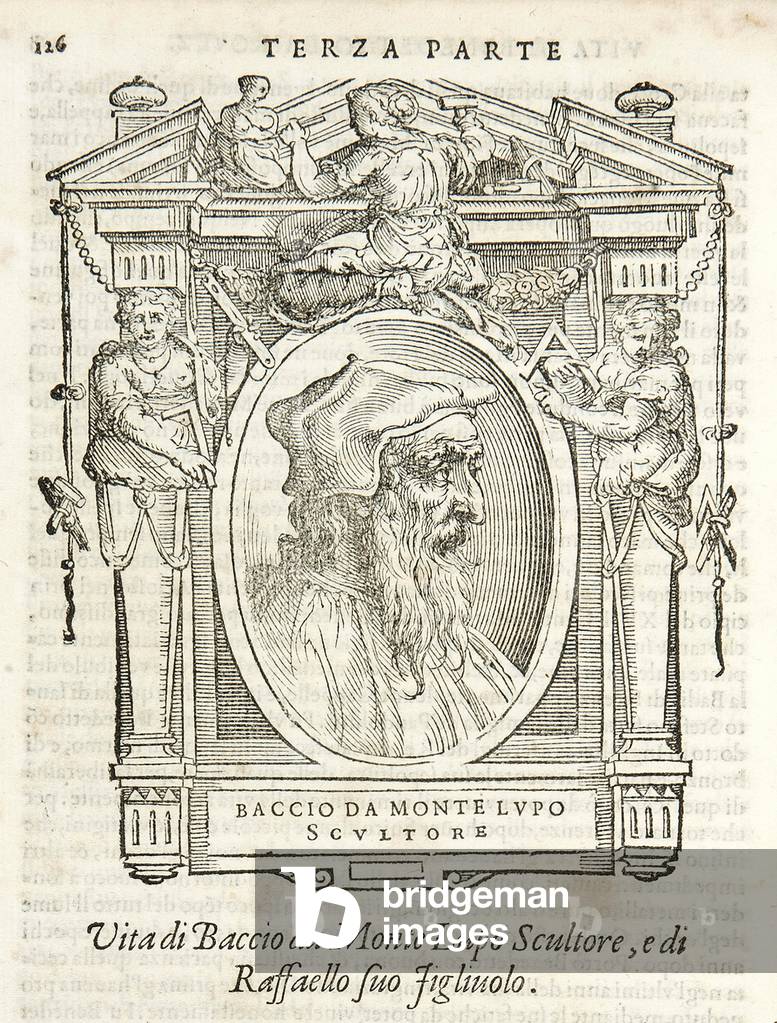 Milan, Biblioteca Braidense, Vite de piv excellent, Giorgio Vasari 1568, Baccio da Montelupo