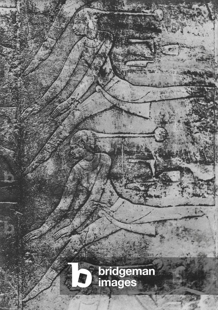 Image of Photography depicting Ancient Egyptian dancers (b/w photo) 1926 by German Photographer