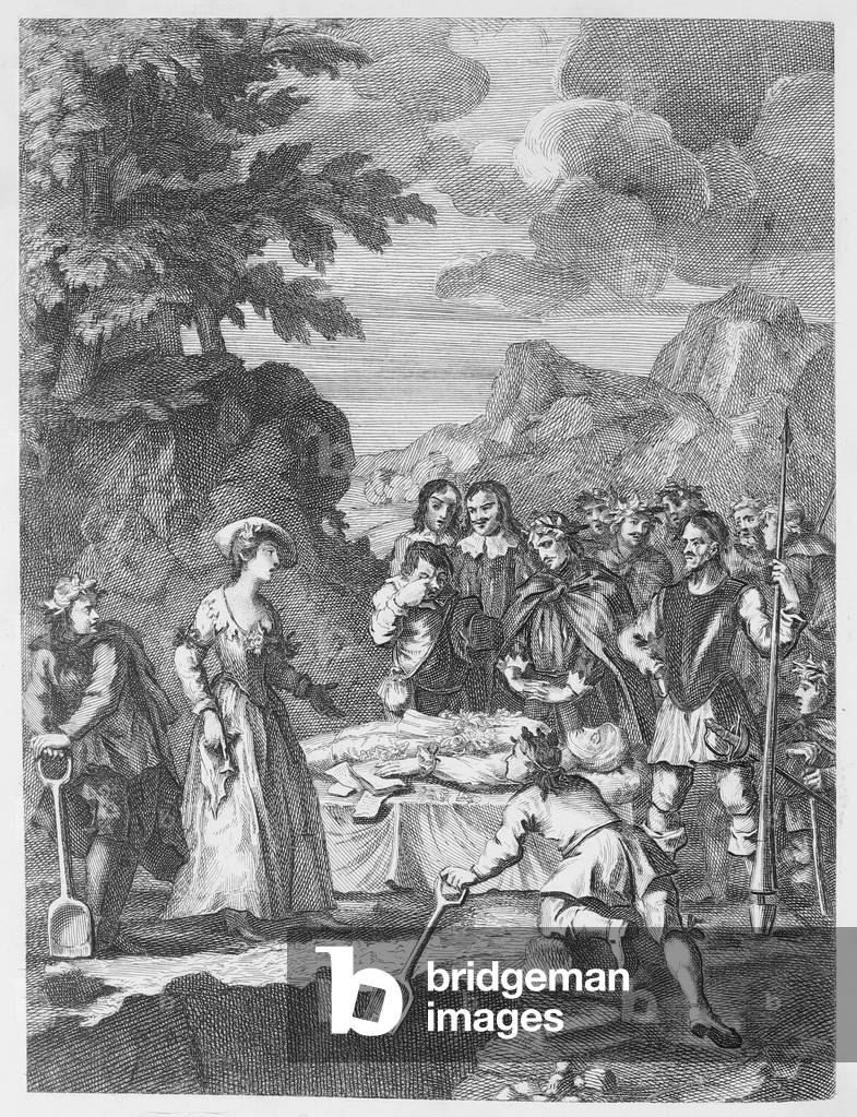 Il Funerale di Chrystom & Marcella si ripudica (incisione)