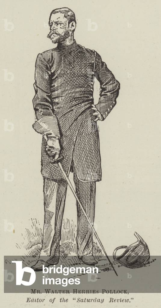 Herr Walter Herries Pollock, Herausgeber der „Saturday Review“ (Gravur)