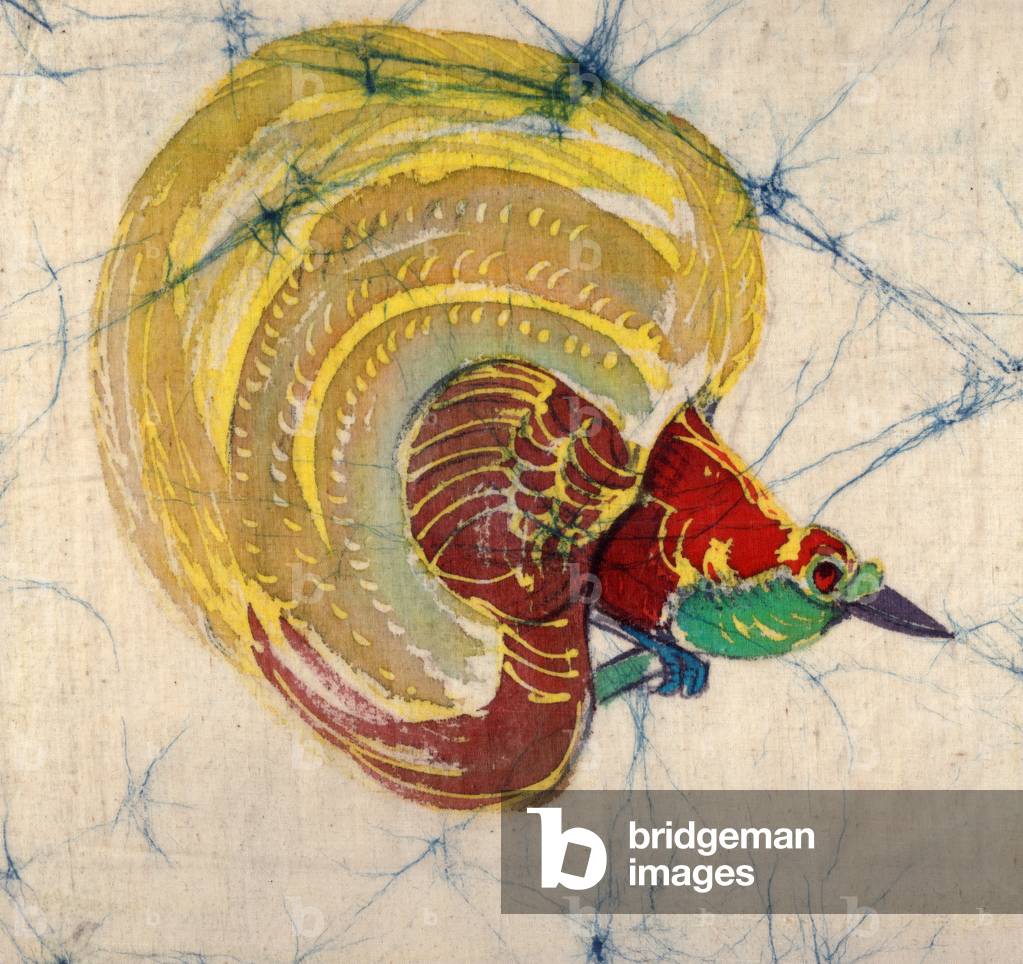 Tropischer Vogel, 2016 (batik)