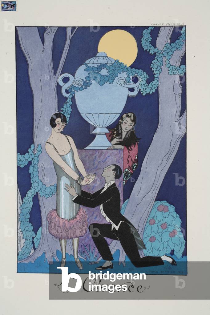 Avarice, de 'Falbalas & Fanfreluches, Almanach des Modes Présentes, Passées et Futures', 1925 (color litho)