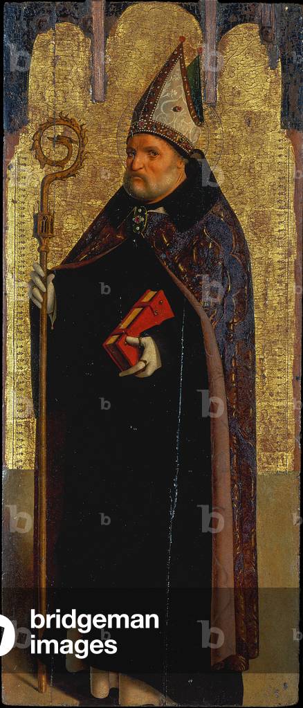Image de Peinture représentant Renaissance - Peinture : Saint Benoît - Pinacothèque de Brera 1470 par Antonell