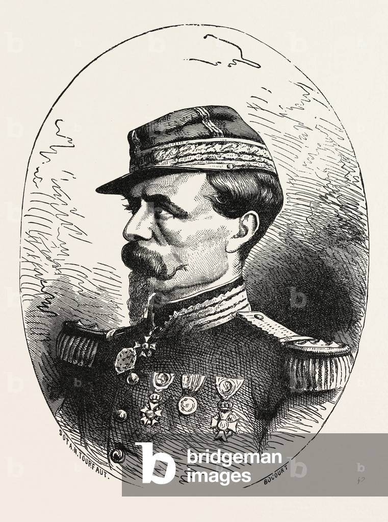 Image of Engraving depicting Franco-Prussian War: General Chanzy
