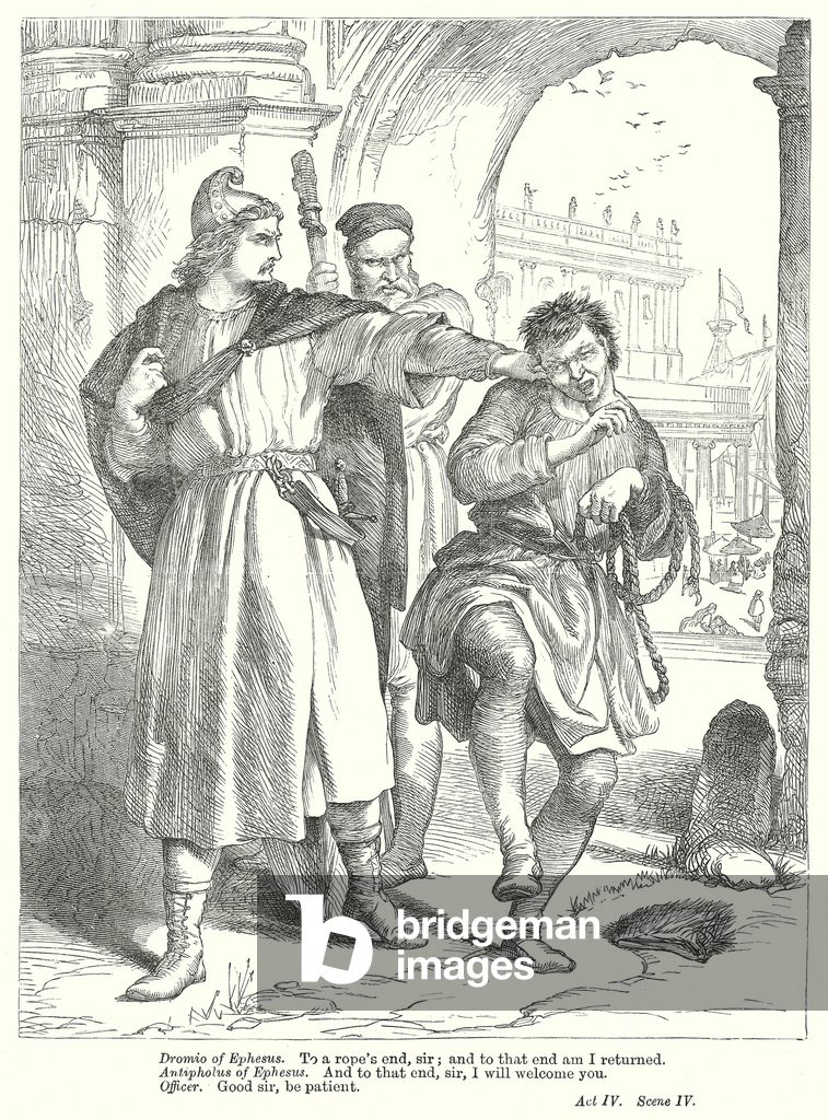 Bild von Gravur "Die Komödie der Irrungen (Kupferstich)" 1801 von Henry Courtney Selous