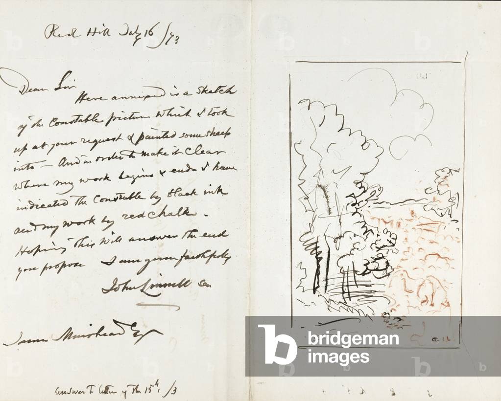 Image of Drawing depicting Letter to James Muirhead 1873 by John Linnell