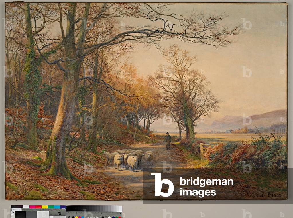 Bild von Zeichnung "Sonnenlicht und Schatten (w/c auf Papier)" von Walter Follen Bishop