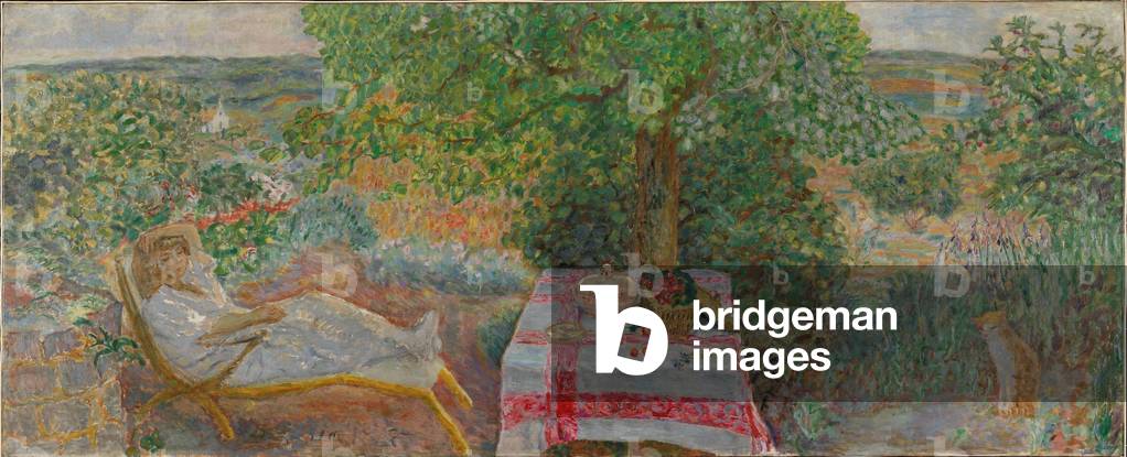 Frau in einer Landschaft, c.1914 (Öl auf Leinwand)