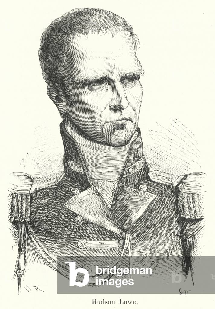 "Hudson Lowe (Gravur)" 1801 von French School, b/w