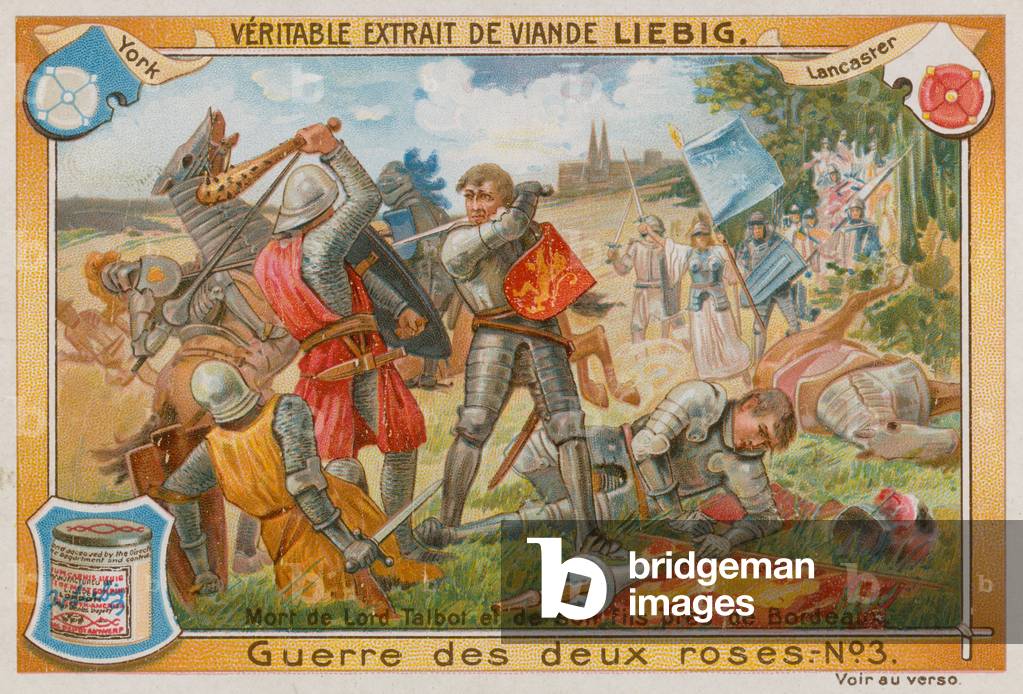 Bild von Druck "Der Tod des Herrn Talbot und seines Sohnes (chromolitho)" von European School