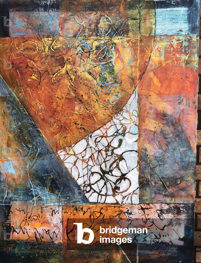 Particles of Time, 2022 (acrylic on canvas)