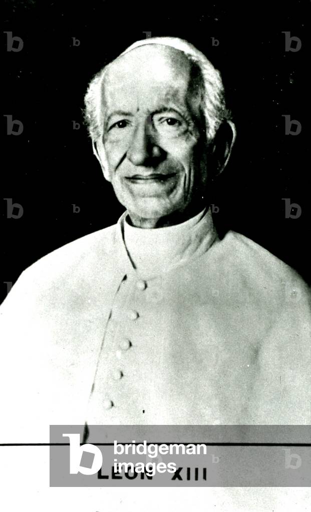 pope Leo XIII, c.1900 (b/w photo)
