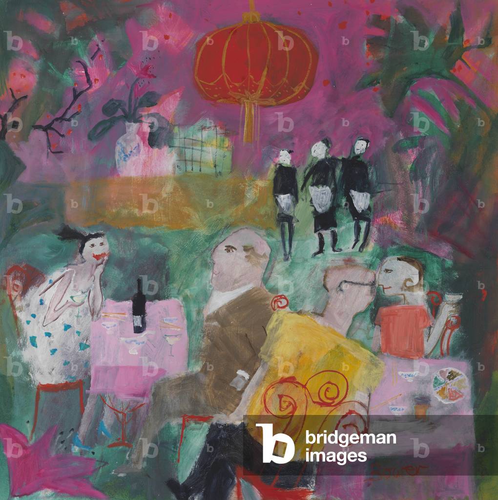 Out for a chinese, 2011 (oil on board)