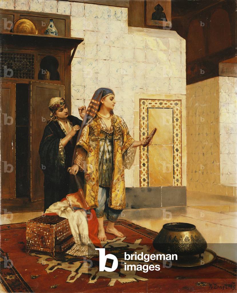 Bild von Gemälde "Nach dem Bad" von Rudolphe Ernst