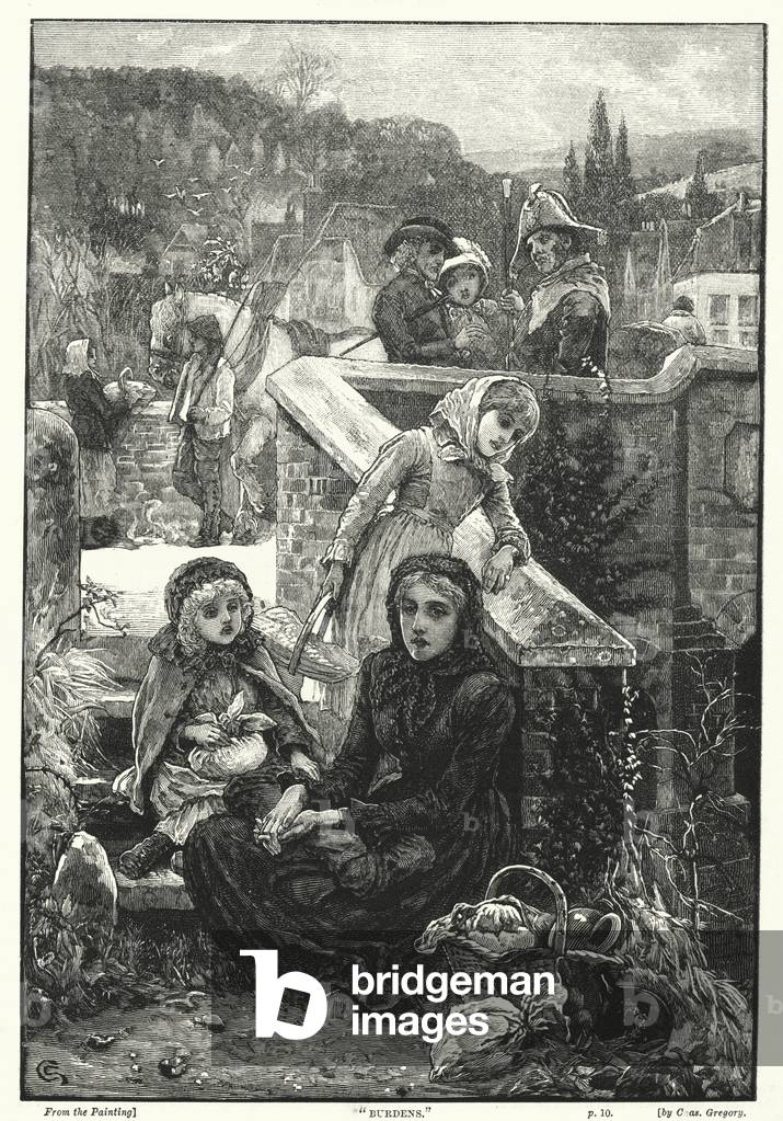 "Burdens" (engraving) by Charles Gregory
