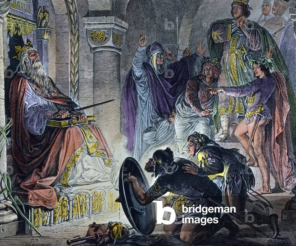 Otto III. an der Leiche Karls