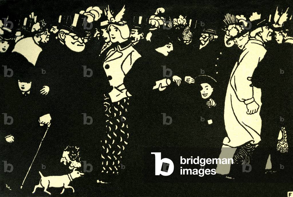 "Die Strasse - Xilografia di Félix Vallotton" di Felix Edouard Vallotton