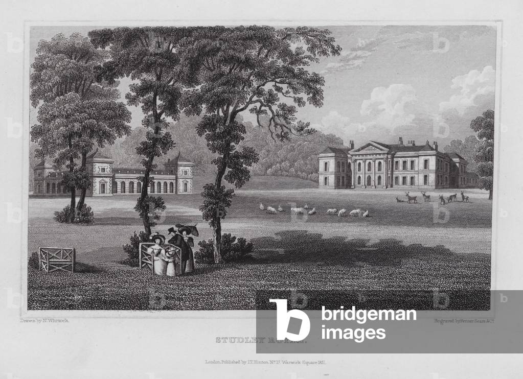 "Studley Royal (Gravur)" von Nathaniel Whittock