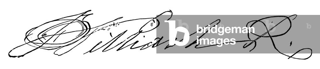 König Wilhelm IV, signiert (Gravur)