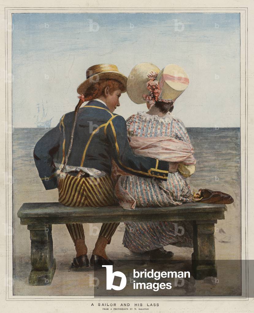 Un marinaio e la sua ragazza (colore lito)