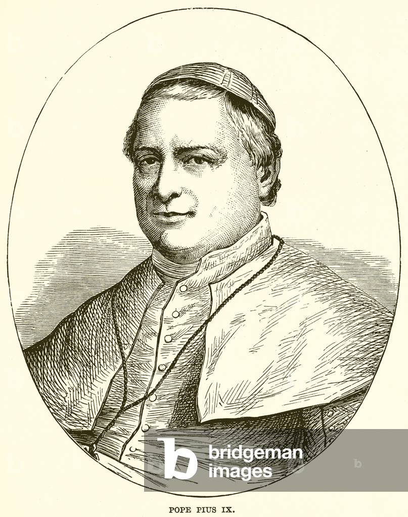 "Papst Pius IX (Gravur)" von English School, b/w