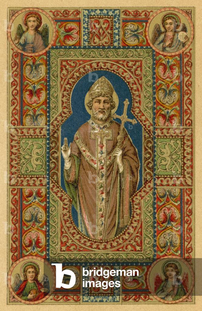"S Ignatius Patriarcha (Farbe litho)" 1801 von French School
