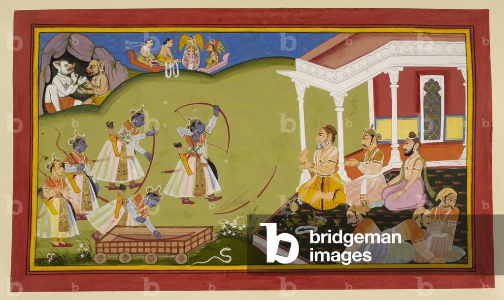 Rama rompe l'arco di Siva, 1712 (miniatura)