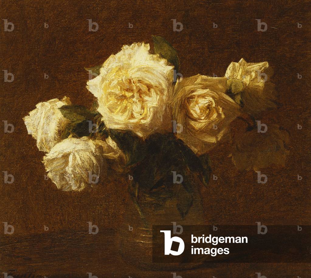 sei rose gialle in un vaso; sei rose jaunes dans une vaso, 1903 (olio su tela)