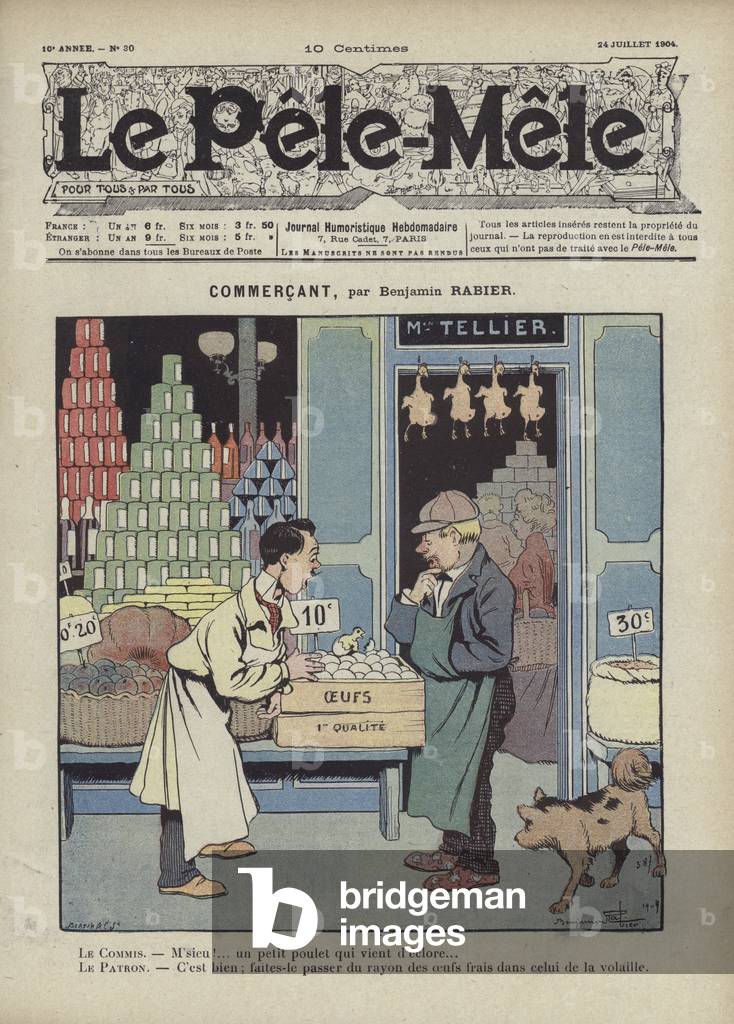Commercant (coloris litho) par Benjamin Rabier