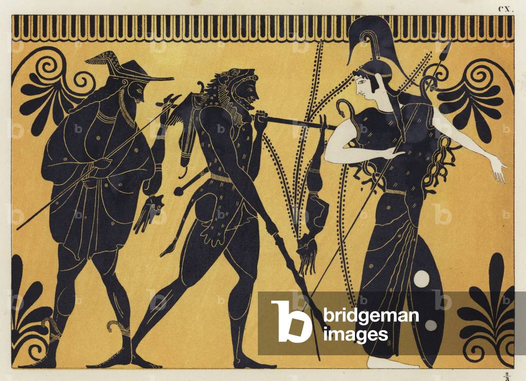 Hercules et Cercopes (coloris litho)