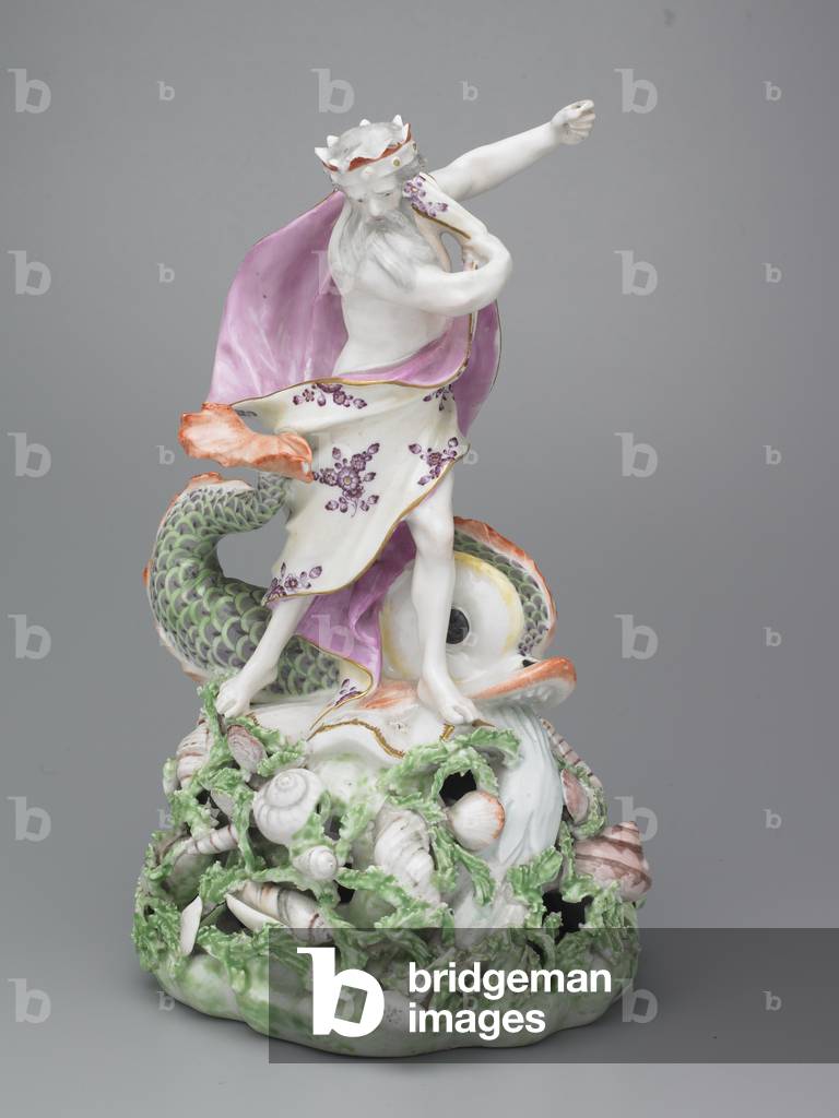 Neptun, Porzellanfabrik Chelsea-Derby, um 1775 (Weichporzellan)