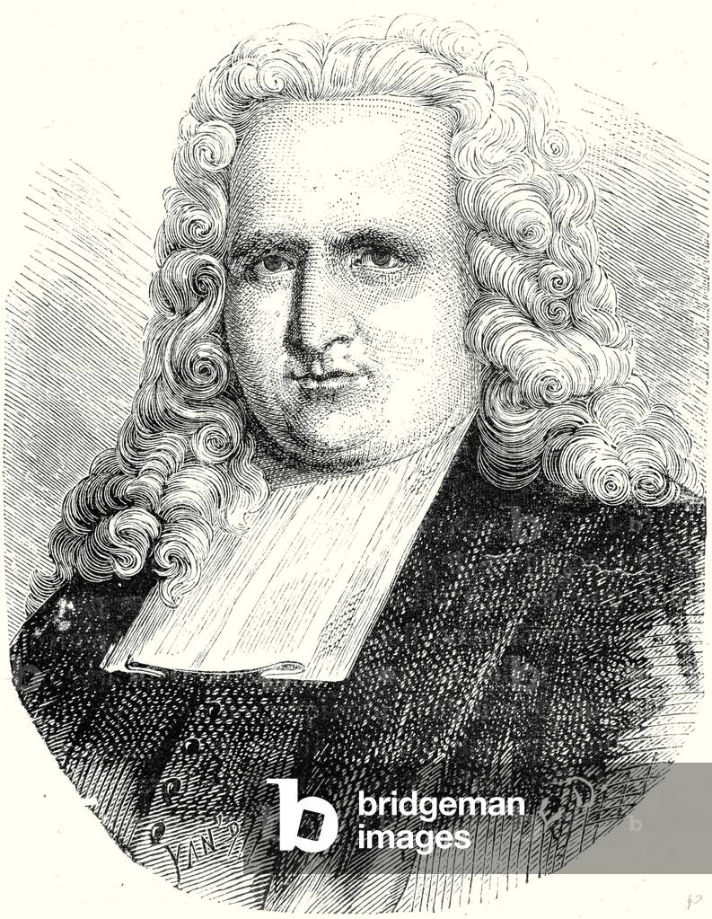 Image of Engraving depicting Musschenbroek, b/w