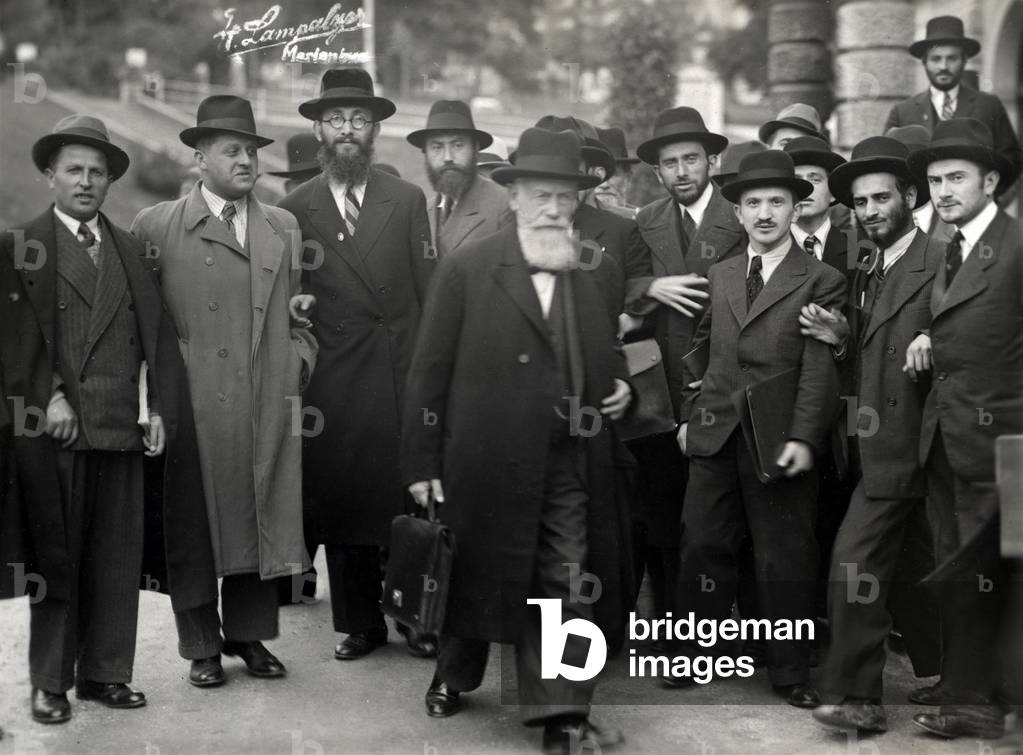 Bild von Fotografie "Teilnahme an der Agudas Israel Konferenz 1937 in Marienbad - berühmter Kurort in der Tsch