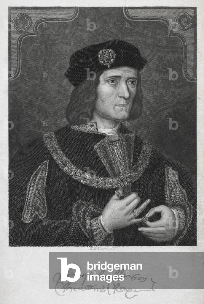 Portrait of King Richard III of England (engraving)