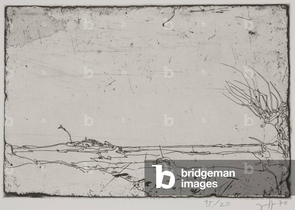 Landschaften - Holstein Landschaft, 1970 (Radierung)