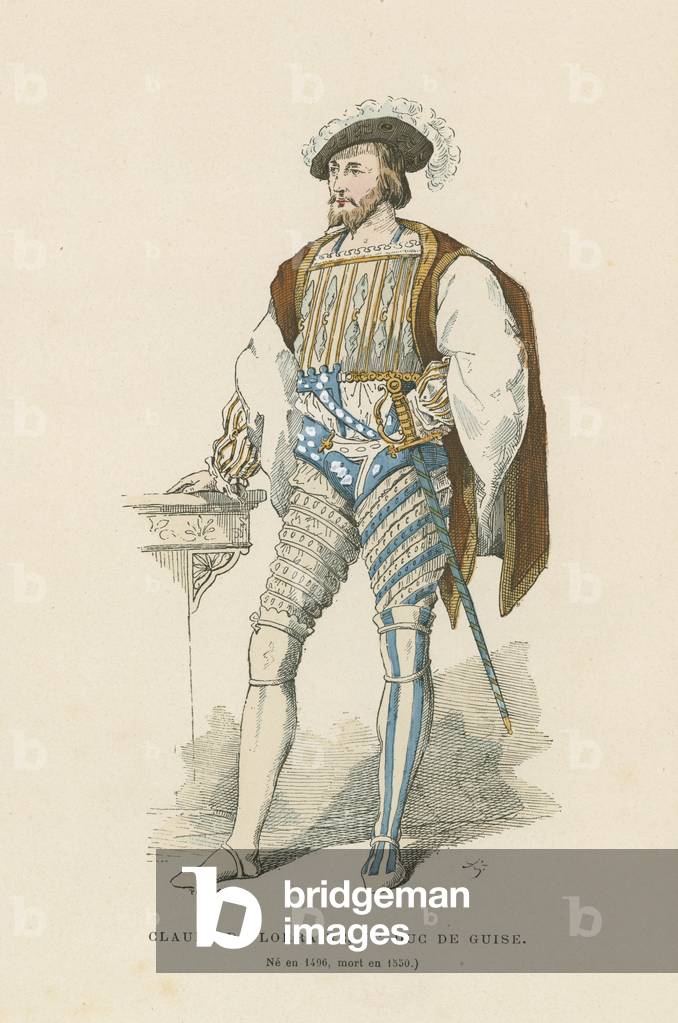 Bild von Gravur "Claude von Lothringen" 1801 von French School