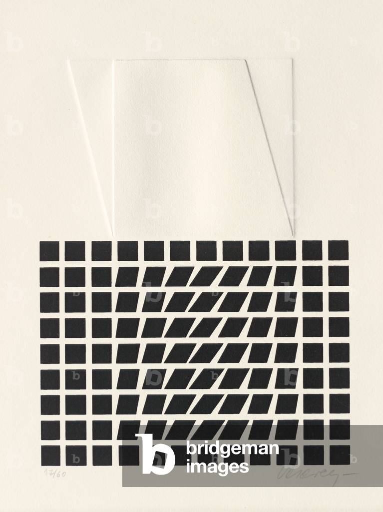 Signe 13 1960 by Victor Vasarely, b/w
