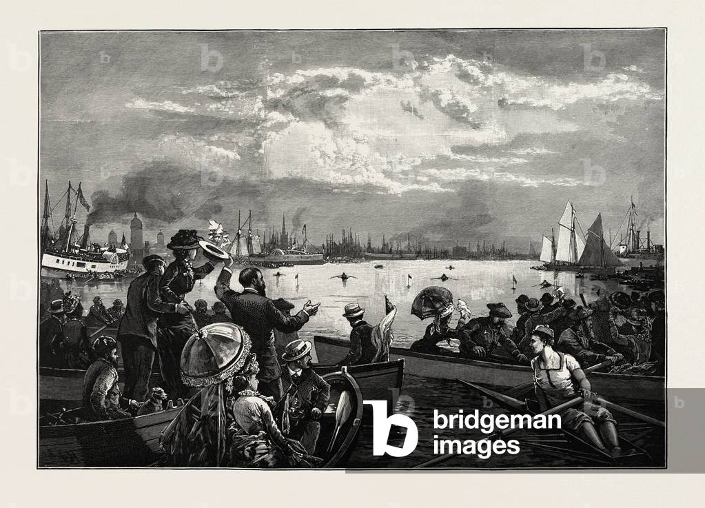 Bild von Gravur "Toronto Harbour", b/w