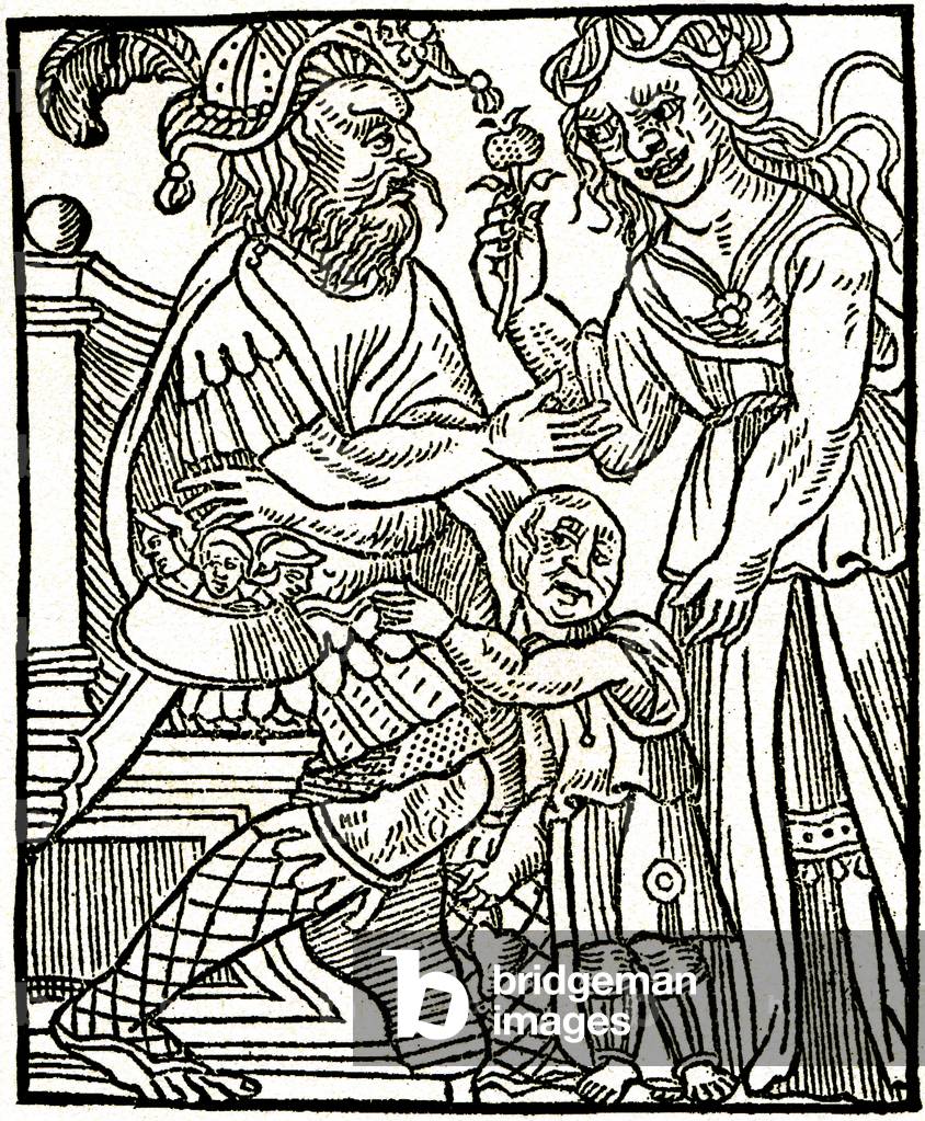 Gargantua e i suoi genitori, 1537 (xilografia)