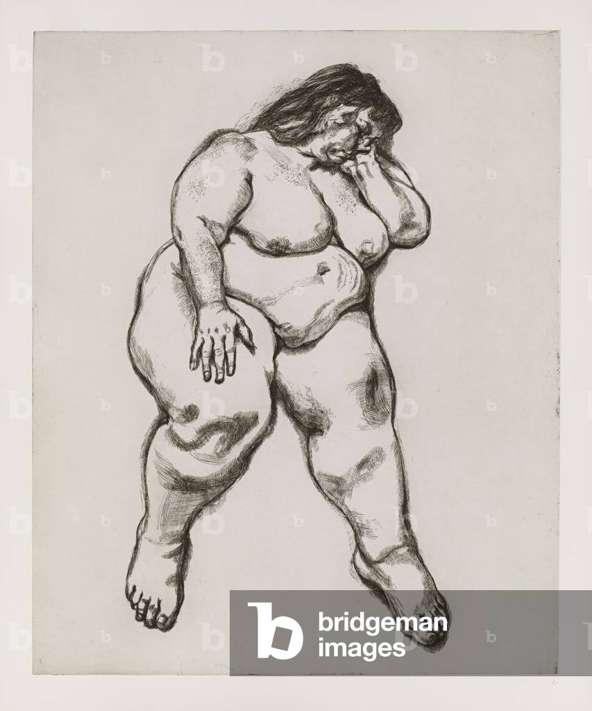 Woman Sleeping, 1995 (etching)