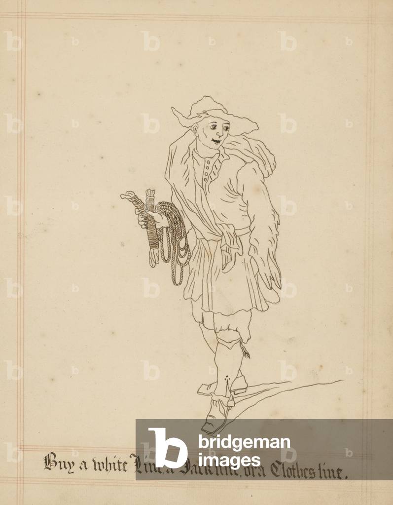 Kaufen Sie eine weiße Linie, eine Buchsenlinie oder eine Wäscheleine (Tinte auf Papier)