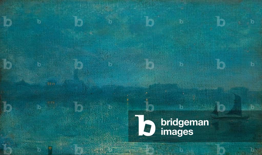 Bild von Druck "Nocturne in Blau und Gold (Öl auf Leinwand)" von Walter Greaves